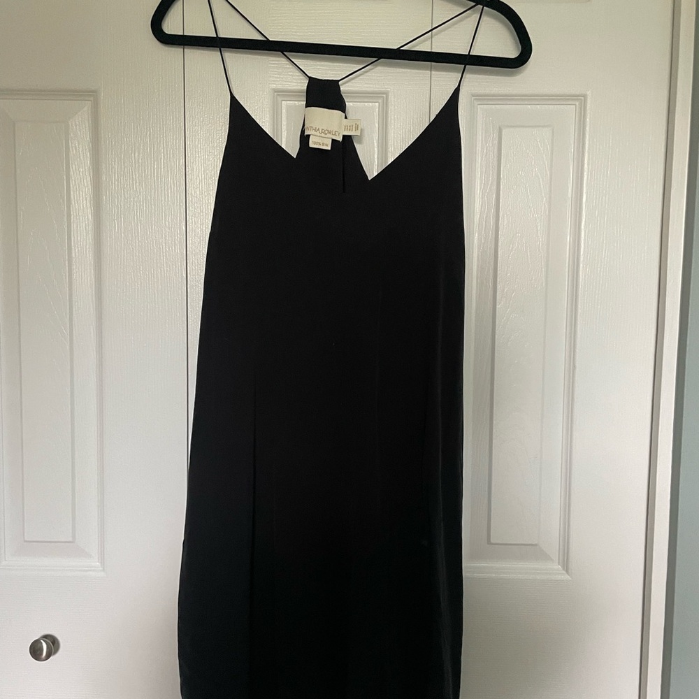 Black Silk Slip Dress